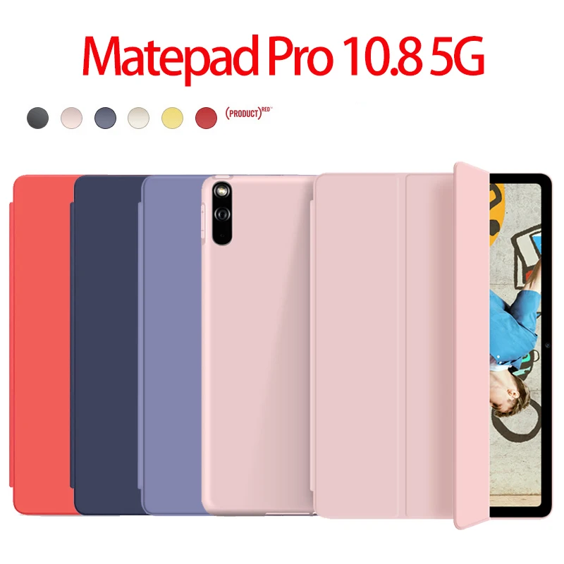 

Foldable TPU Case for Huawei Matepad Pro 10.8 5G 2020 Tablet Soft Cover for Huawei Matepad Pro 10.8 inch PU Leather Funda