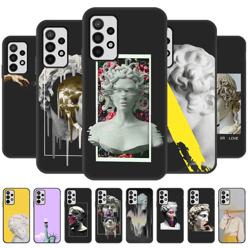 

A52 Case For Samsung A32 Case Soft Fundas Galaxy A51 A71 A03S A02 A21S A31 A41 A10 A22 A30 A20 A40 A50 A70 A42 Cover Art Statue