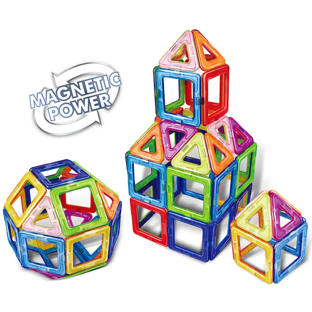 Магнитный конструктор сделай сам треугольный квадратный большой кубик