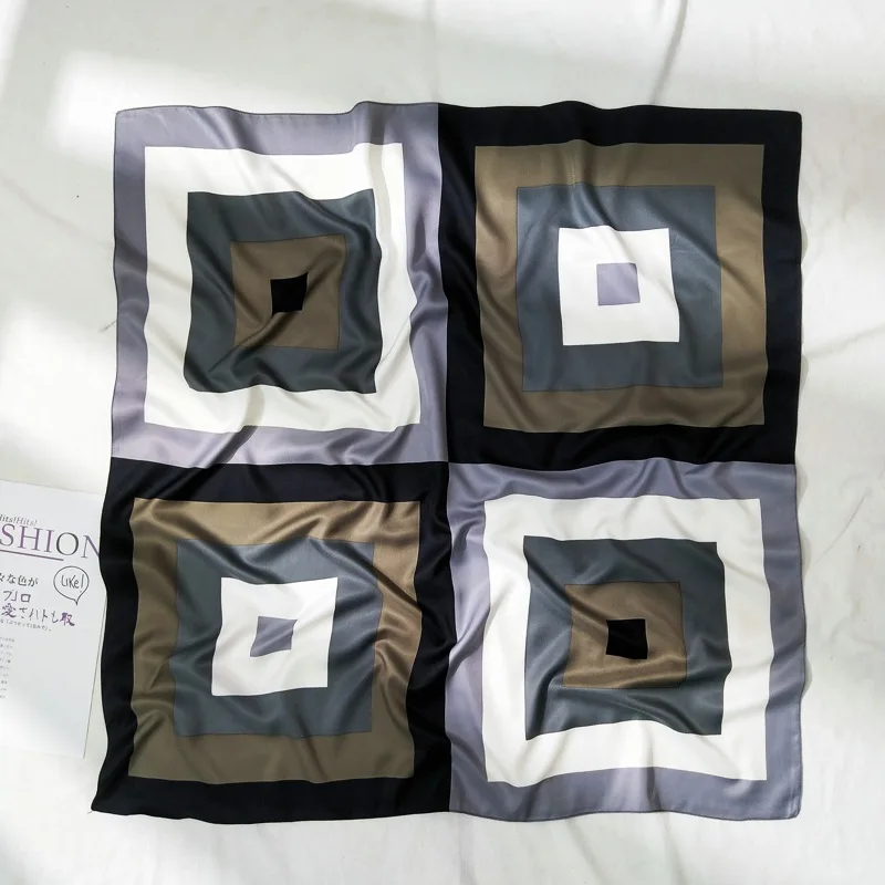 

100% pure Silk Scarf 90cm Silk Scarf Top luxury designer Manual Scarfs 90x90 Designer Satin Scarves Foulard En Satin 90cm