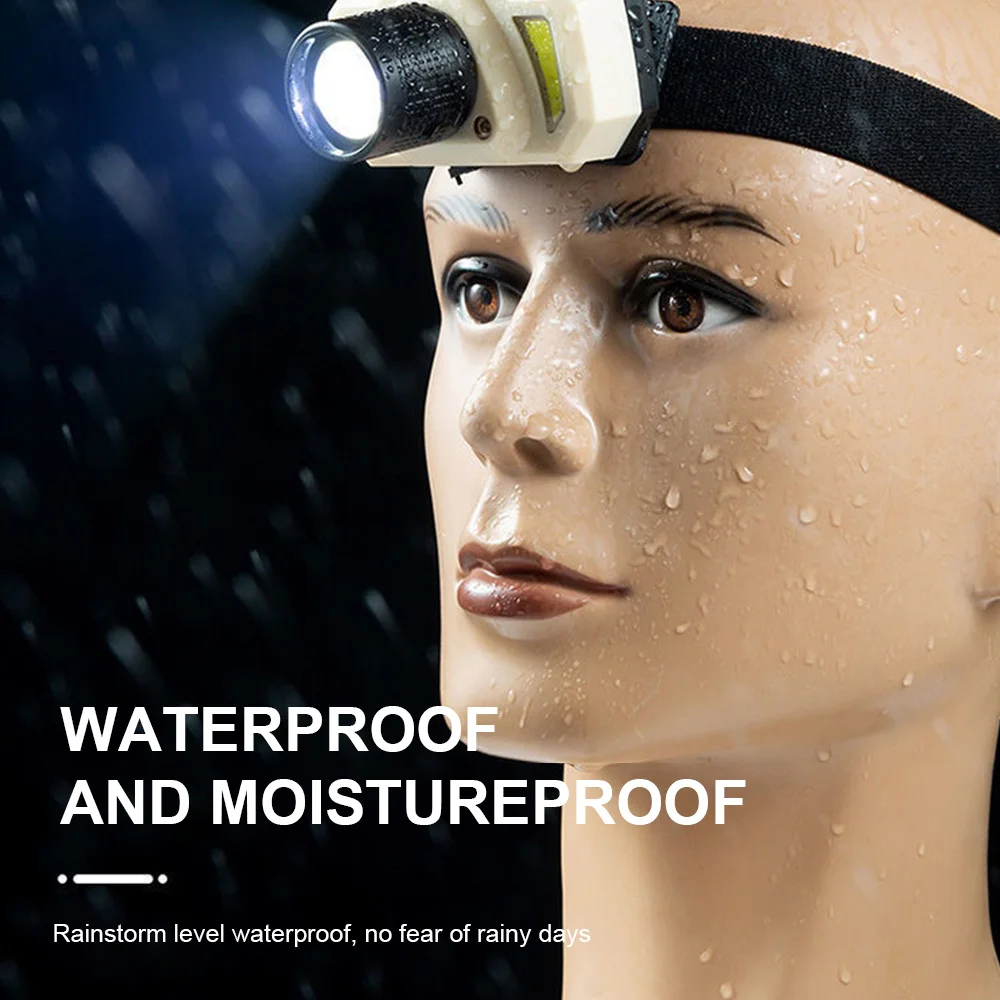 

LED Headlamp Flashlight Bright USB Rechargeable Head Lamp Torch Waterproof Headlight for Camping Hiking Outdoors