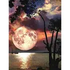 GATYZTORY лунный свет декорации Раскраска по номерам наборы для взрослых детей 60x75 см рамка нарисовать холст уникальные подарки ручной работы