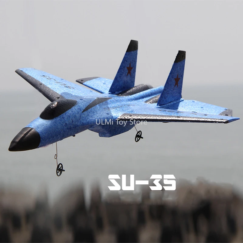 2.4G Glider RC drone SU35 Fixed wing airplane Hand Throwing foam dron Electric Remote Control Outdoor Plane toys for boys F22 | Игрушки и