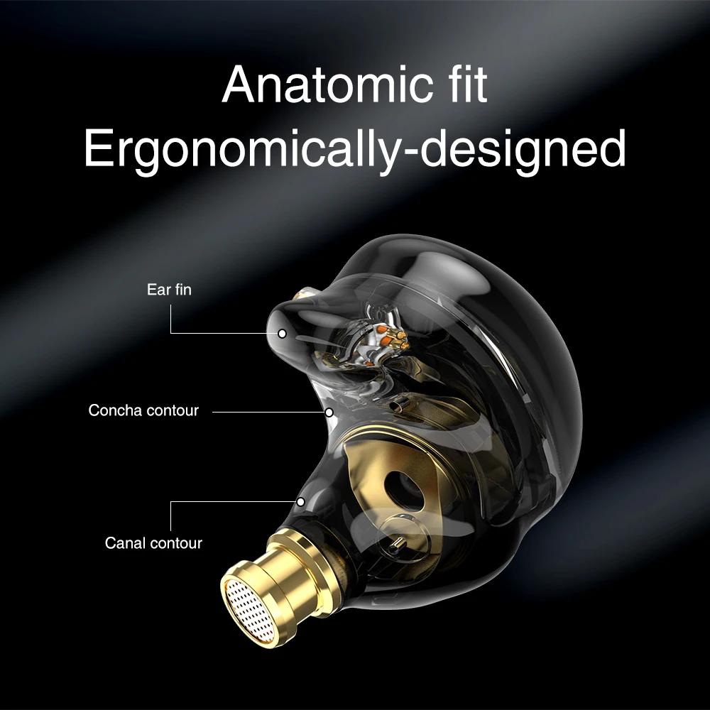 Наушники-вкладыши TRN ST2 1BA + 1DD HIFI бас монитор наушники-вкладыши
