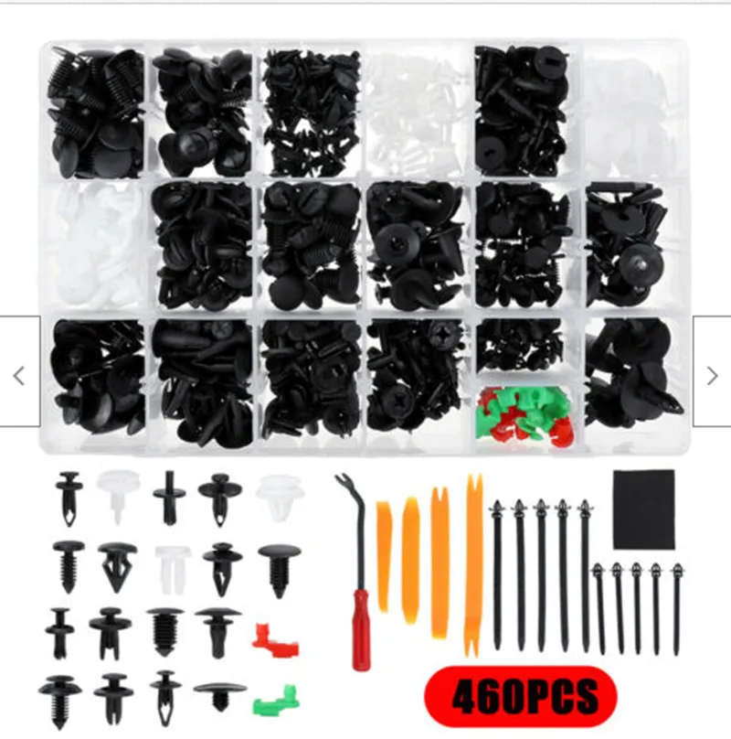 

460pcs Car Fastener Removal Tool Trim Dash Removal Rivet Clips Installer Cover Car Trim Removal Tools Screwdriver For GM Ford