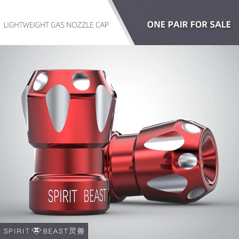 red SPIRIT BEAST автомобильные шины для колес мотоцикла покрышки для шин клапан сопло крышка Мотоцикл Скутер велосипед ATV шины газовая Крышка для Honda Suzuki Yamaha - Цвет: red
