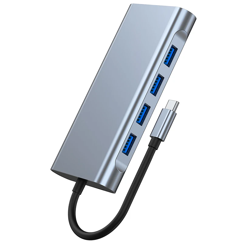 USB-концентратор Тип C к HDMI-совместимая док-станция RJ45 5 6 8 11 портов с PD TF SD AUX usb-хаб 3 0
