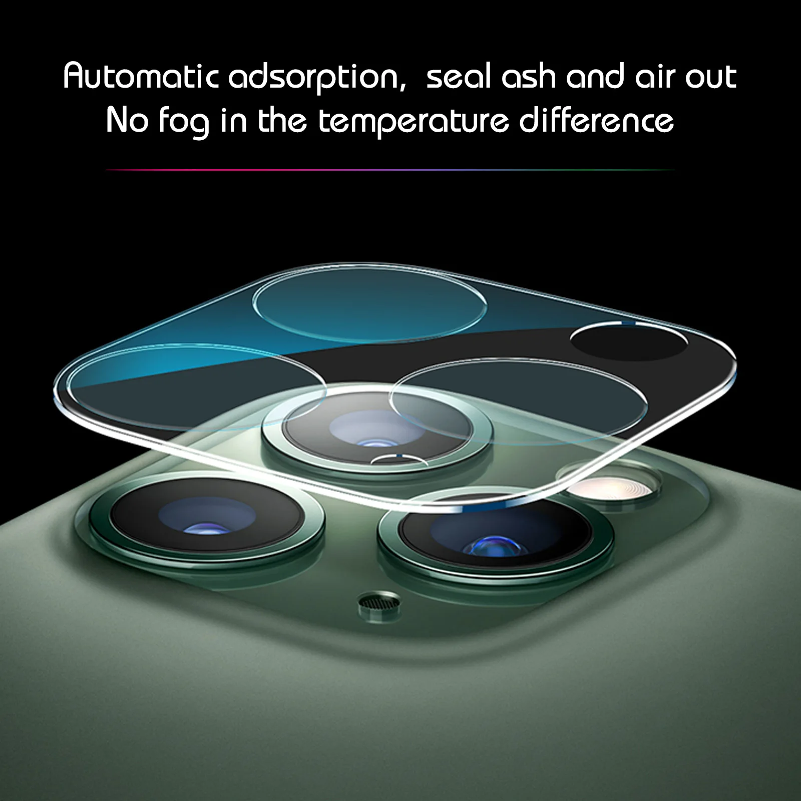 

Camera Lens Screen Protector for iPhone 11 Pro 9H Tempered Glass Anti-Scratch 3D Full Cover Back HD Clear for iPhone 11 Pro Max