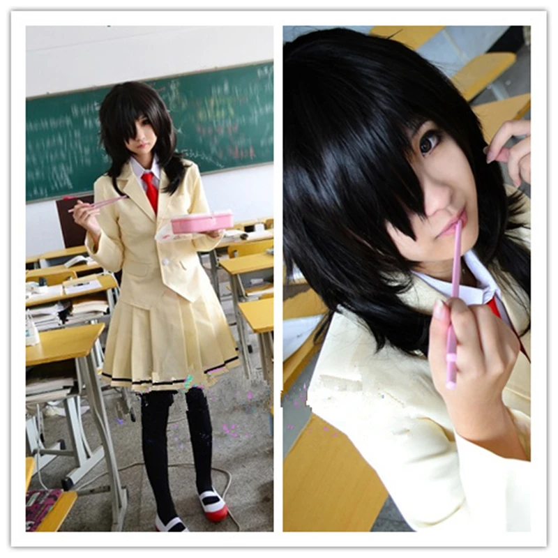 Аниме WataMote Tomoko Kuroki Косплей Костюм Женский на заказ|tomoko kuroki cosplay costumes|cosplay costumetomoko |