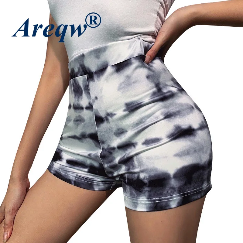 

Women's 2021 Summer New Printed Tight-fitting Three-point Sweatpants Yoga Fitness Shorts