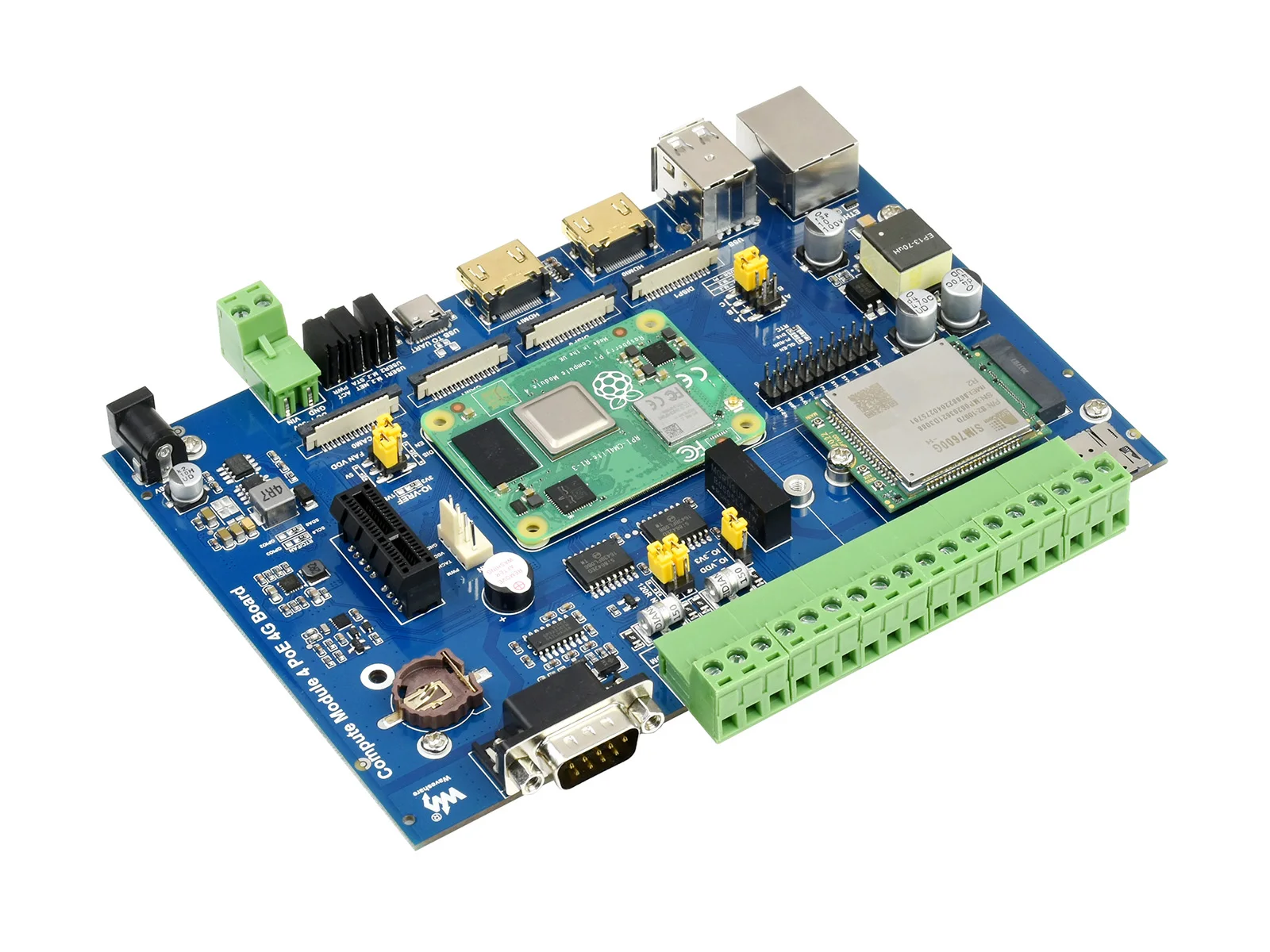 compute module 4 industrial iot base boardfor raspberry pi cm4not includedglobal 5g4g3g2g cellular network support free global shipping