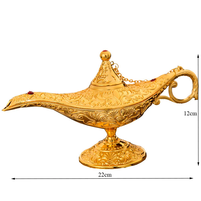Европейский стиль большой размер цветная металлическая волшебная лампа Genie