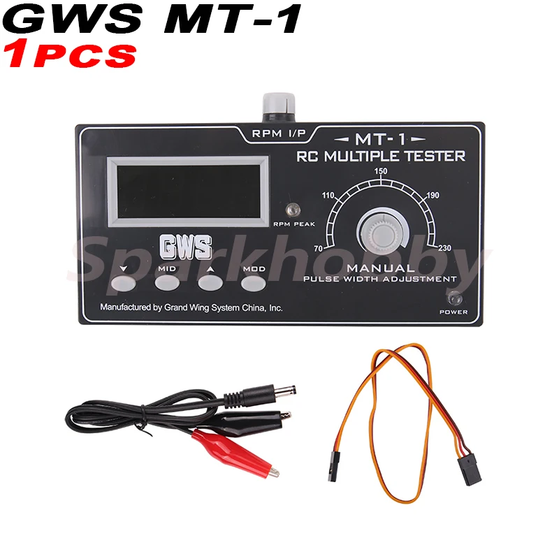 1PC Sparkhobby GWS MT-1 Multifunctional Tester High Precision Servo Tester Speed Tester Propeller Tachometer  For RC Models