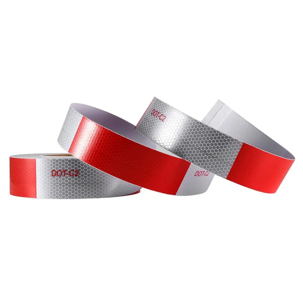 

Reflective Tape Stickers Safety Mark 2 Inch X 150 Feet Self Adhesive Warning Tape Automobiles Motorcycle Reflective Film
