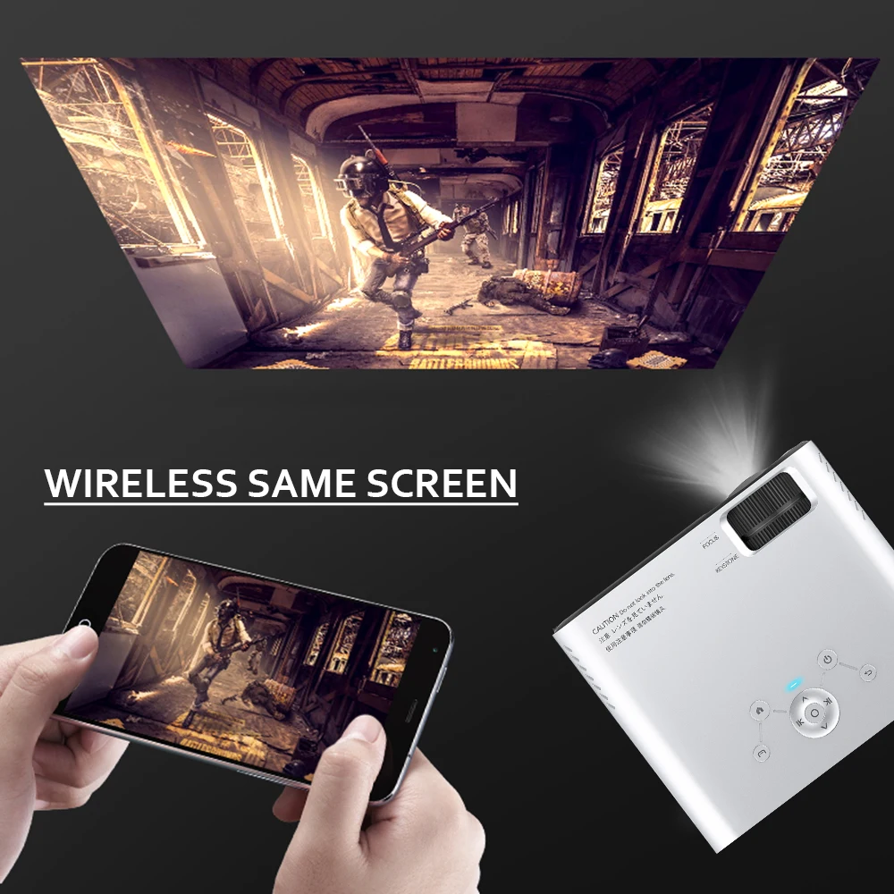 

UNIC E450 HD Mini Projector Native 1280 x 720P Android WiFi Projector Video Home Cinema 3D HDMI Movie Game Proyector PK CP600