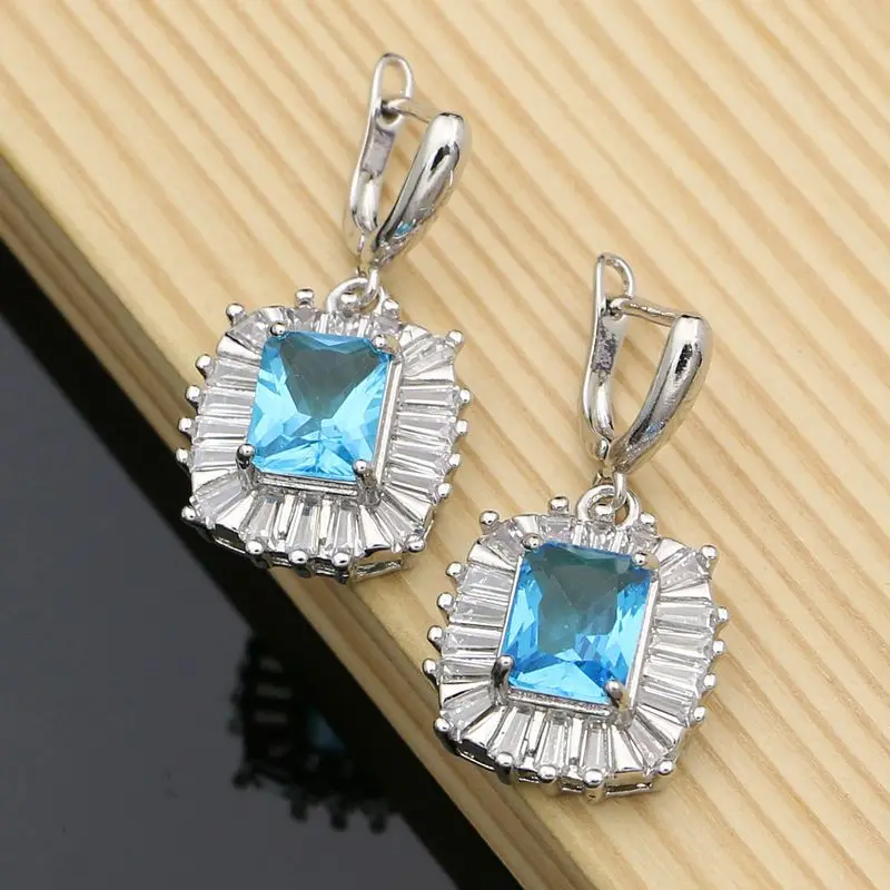 Натуральный кубический циркониевый камень серьги этнические ювелирные изделия