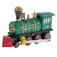 wind up clockwork train locomotive model tin toy collectible gift home decor