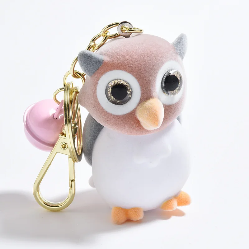

Enamel Flocking Owl Key Chain Daimeng Cartoon Car KeyChain Male And Female Bag Handbag Luggage Pendant Small Gift For Lovers