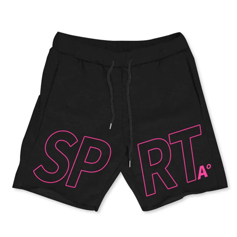 

2021 European And American Trend Summer New Personality Letter Slim Running Sports Men's Casual Comfortable Shorts