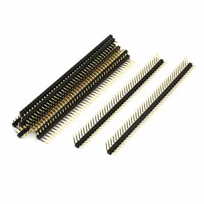 17 PCS 40pin 2.54mm Pitch Single Row Right Angle Male PBC Pin Header Strip