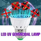 UVC E27 LED дезинфекционная лампа GU10 ультрафиолетосветодиодный Светодиодная лампа E14 УФ бактерицидная лампа MR16 Антибактериальный светодиодный стерилизатор B22 220V