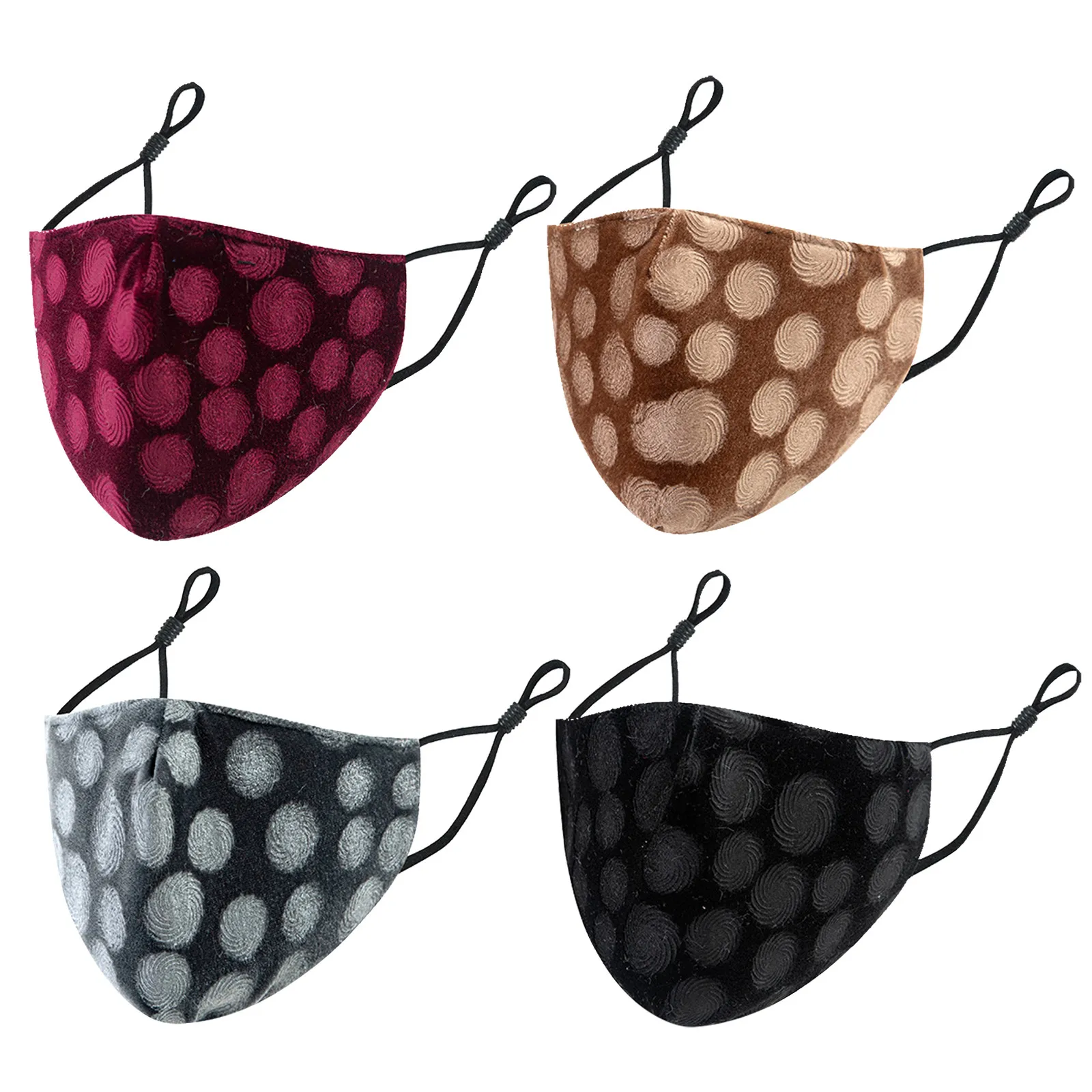 1/комплект из 4 предметов модный принт маски для лица дышащая Защитная крышка