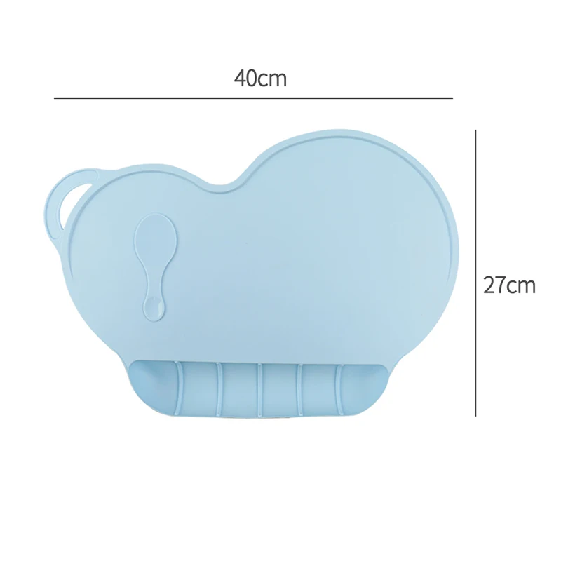 

Infant Eating Mat Food Grade Waterproof Silicone Placemat High Temperature Insulation Mat Student Non-Slip Table Mat