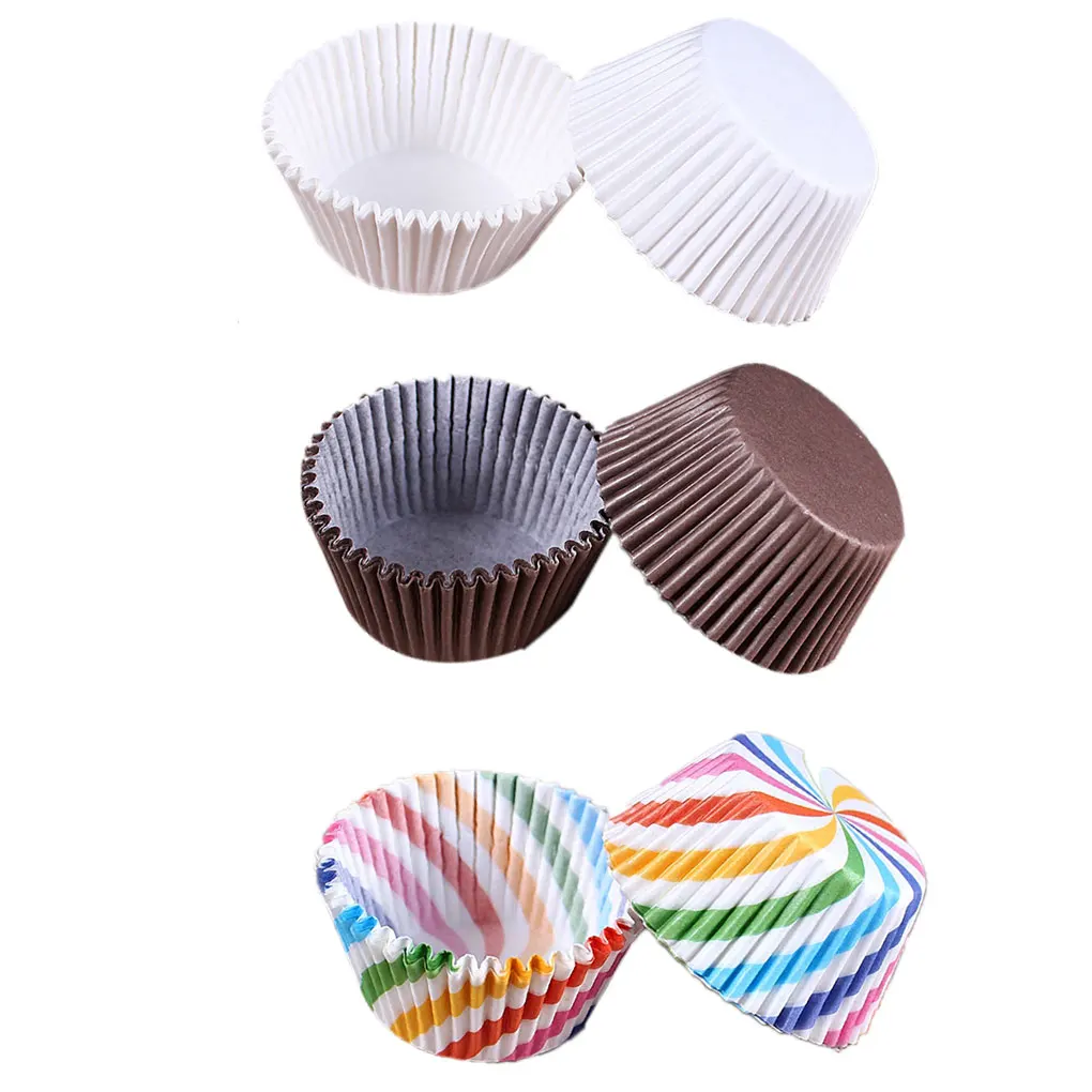 

100Pcs/Pack Cake Muffin Cupcake Paper Cups Cake Box Cupcake Liner Kitchen Baking Tool Accessories Cake Mold Small Muffin Boxes
