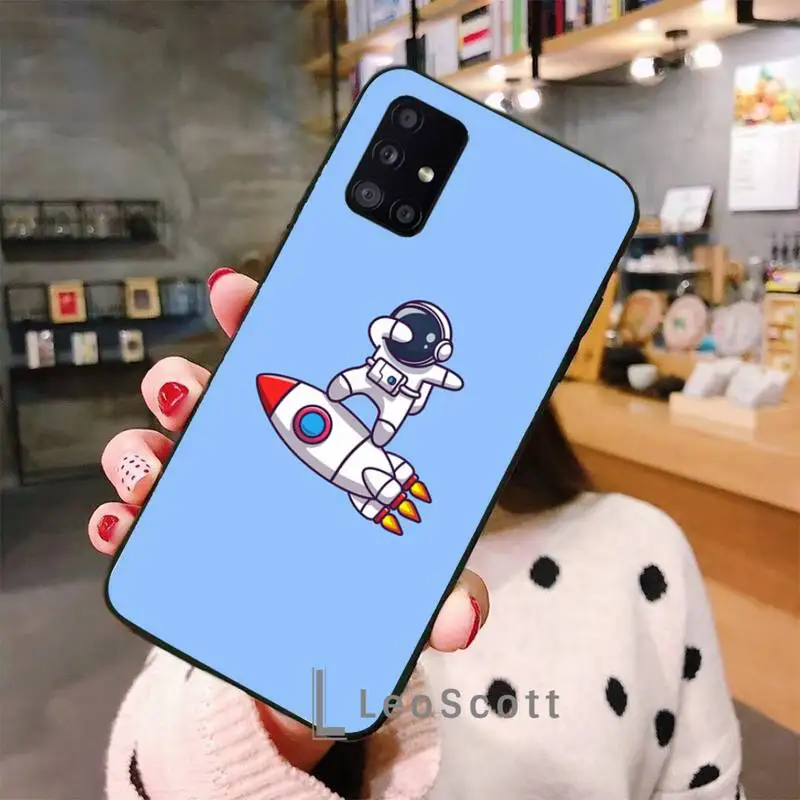

Lovebay Creative Astronaut Shockproof Phone Case For Samsung galaxy S 7 8 9 10 20 edge A 6 10 20 30 50 51 70 note 10 plus