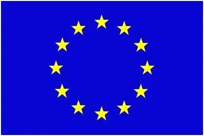 European Union 10 упаковок, Национальный ручной Флаг США, Великобритании, ЕС, России, Франции, Испании, Нидерландов, Израиля, 14x21 см, ручные флаги с пластиковыми флажками - Цвет: European Union