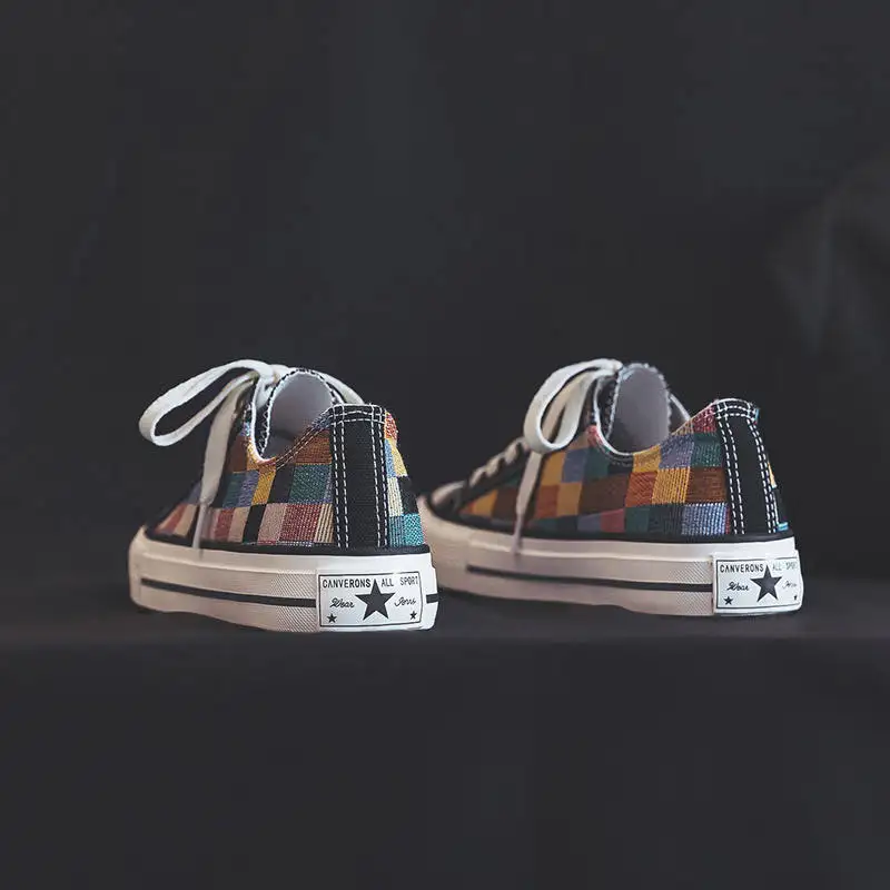 

2020 Autumn New All-match Canvas Shoes Female Student Ins Flat Running Shoes Female Street Casual Shoes Trend New