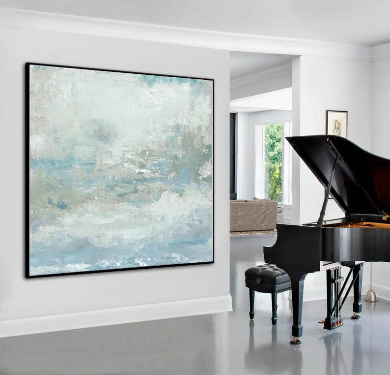 

Abstract Oil Painting Oversize Wall Painting Canvas Art Blue Painting Wall Art Modern Painting Wall Painting For Living Room