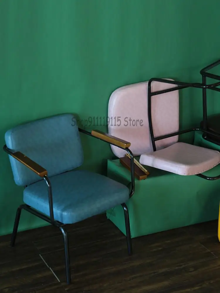 Металлическое кресло в стиле ретро стул для отдыха кофейни обеденный креативный