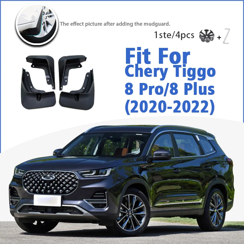 

Mudguard For Chery Tiggo 8 Plus 2021 Chery Tiggo 8 Pro 2020 Front Rear Mudflaps Mudguards Accessories Splash Guard Fender 2022