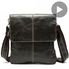 Сумка-Кроссбоди мужская из натуральной кожи, винтажная Боковая Сумка из коровьей кожи, 2020