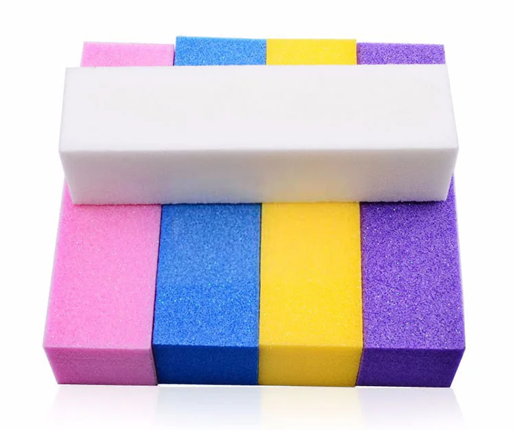 4 шт./лот шлифовальная губка пилка для ногтей буферный блок УФ гель лака сделай