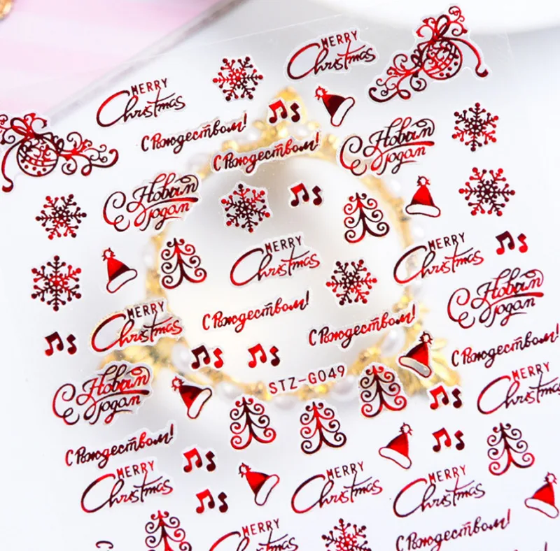 Исскуство ногати наклейки передачи Рождество Счастливого Рождества Санта Клаус