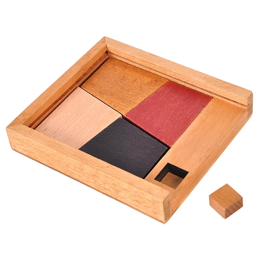 Детские деревянные головоломки Tangram 5 шт. игрушка для развития интеллекта |