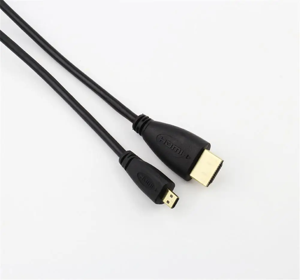 

for Micro HDMI To HDMI Adaptor Cable 1080P TV AV Adapter Audio Video Converter Compatible for Mobile Phones Tablets HDTV