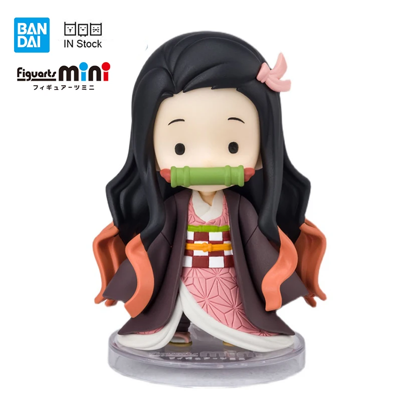 

Оригинальные фигурки в наличии Bandai Mini Demon Slayer Small Kamado Nezuko Kawaii Аниме фигурки коллекционные игрушки Рождественский подарок