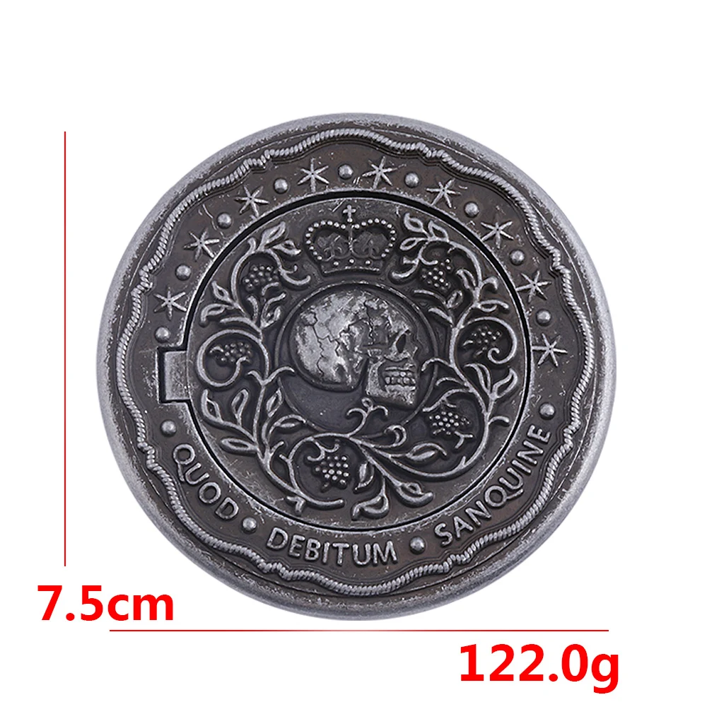 Big Size John Wick 4 Blood Oath Marker Coin Keychain Gold and Adjudicator Coin Metal Prop Accessories Collection Gift images - 6