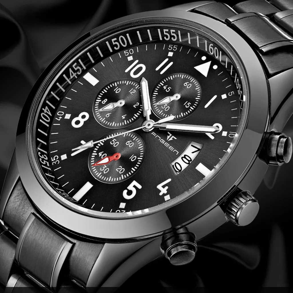 Бизнес часы для мужчин 2020 Роскошные Брендовые мужские Часы повседневные