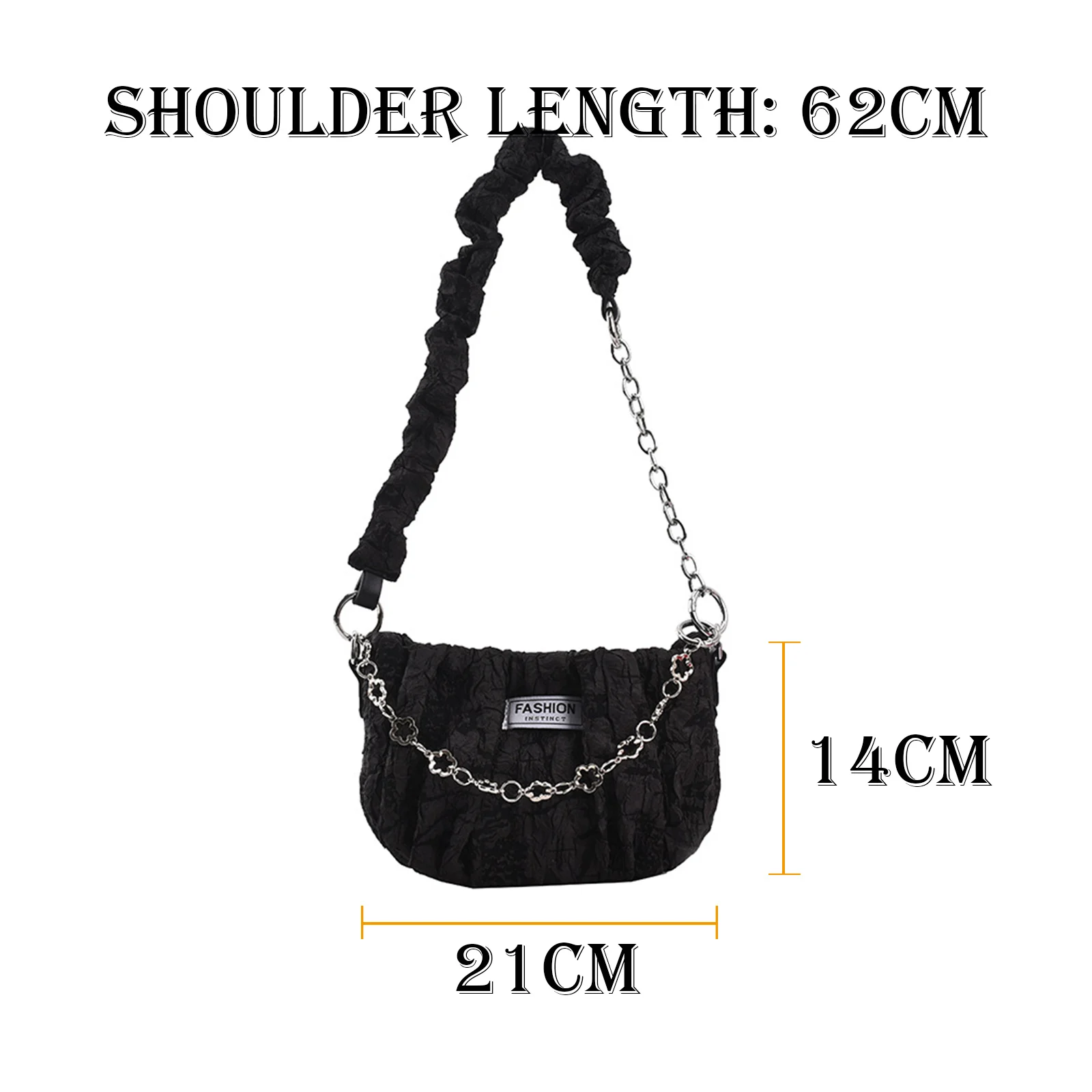 

Bag For Women Cloud Bag Soft Leather Bag Underarm Single Shoulder Women Crossbody Bag Luxury Female Handbag Clutches WB4286