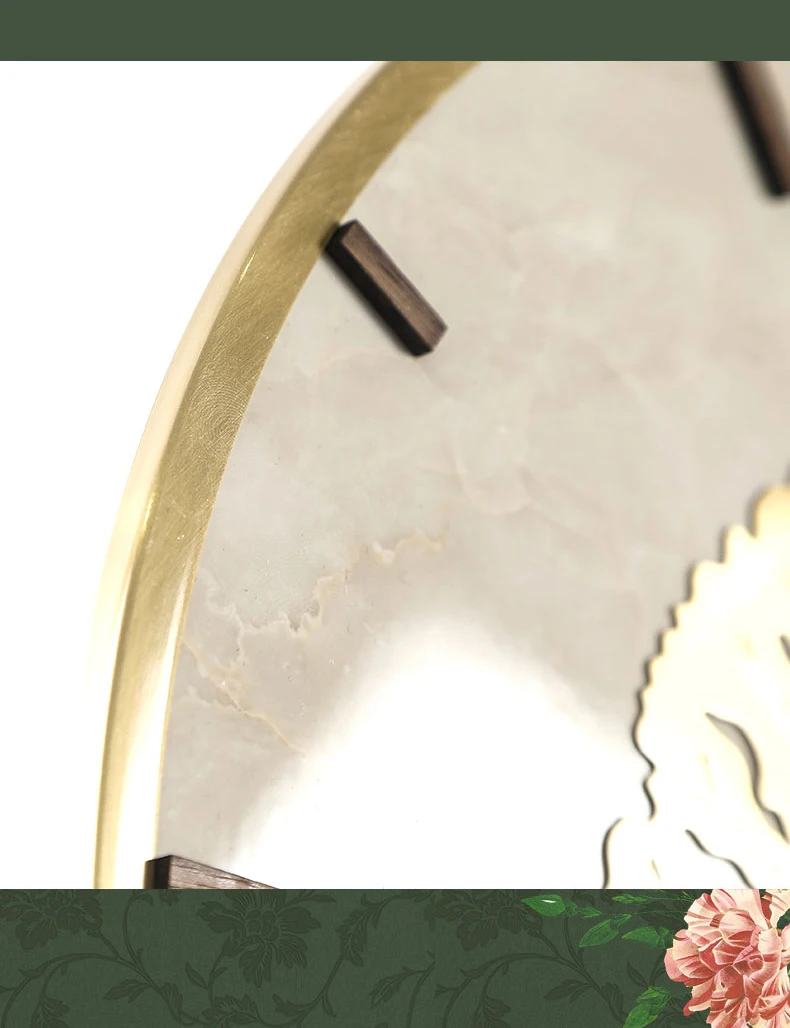 Nordic Luxury Marble Wall Clock Modern Design Atmospheric Style Living Room Decoration Hanging Watch Wall Clocks Home Decor