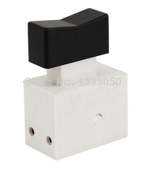 

1pc FA4-6/2B3 DPST, NO Momentary Power Tool Trigger Button Switch AC 250V 6A