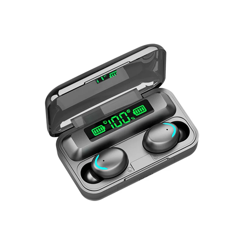 

F9-5CTWS headset Wireless headset wireless headset High-power binaural touch digital display F9 smiley wireless headset