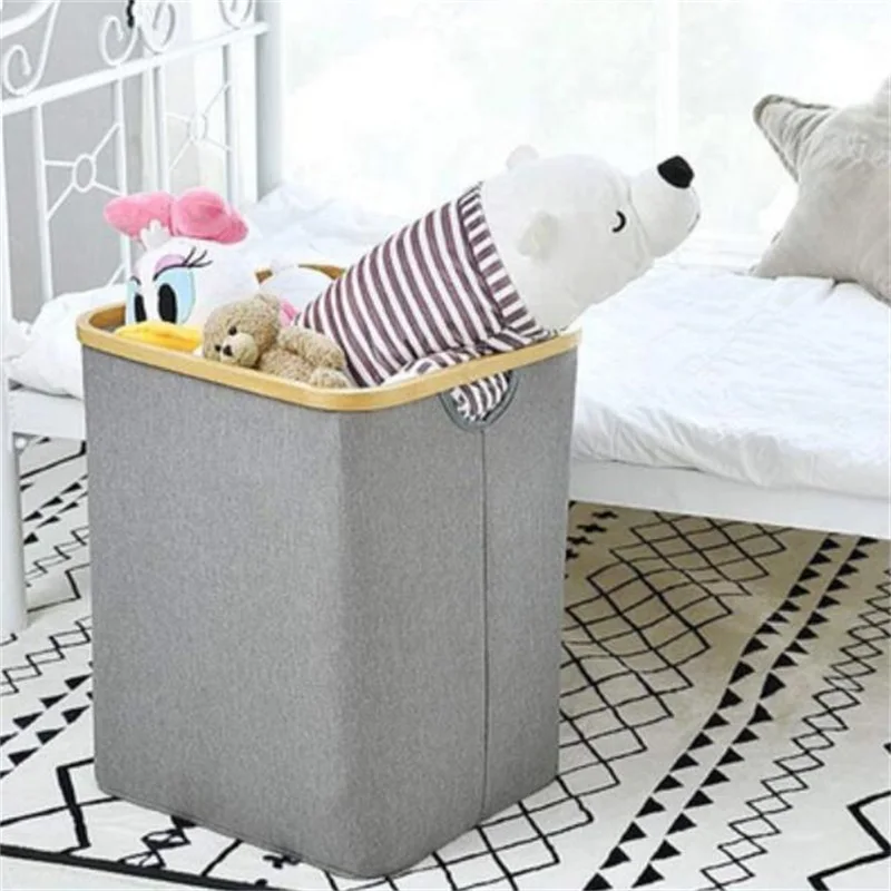 

Dirty Clothes Storage Basket Bamboo Wood Cloth Storage Frame Dirty Clothes Basket Laundry Basket Dirty Clothes Basket Folding
