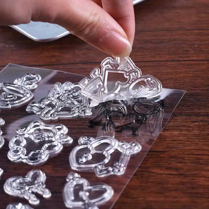 Прозрачные прозрачные штампы в виде сердца Купидона для скрапбукинга