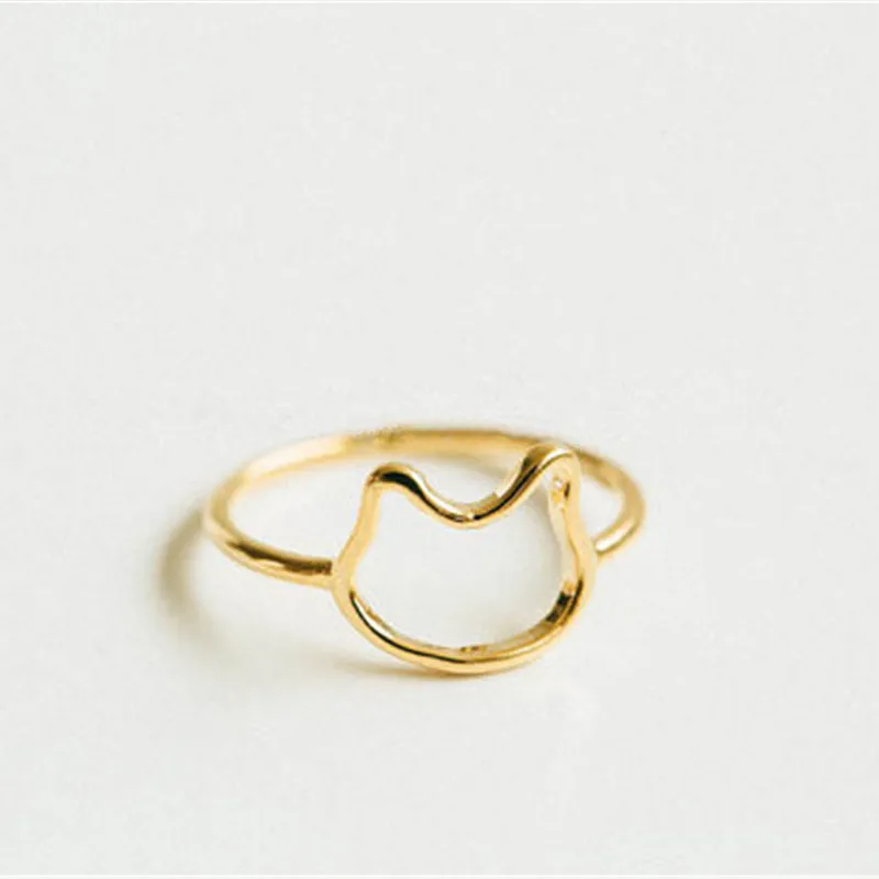 Модные кольца с животными в форме кошачьей головы для женщин | Украшения и