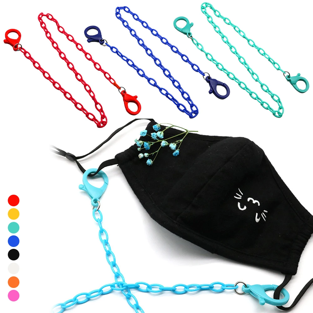 

58CM Flower Acrylic Mask Rope Children Mask Chain Mask Holder Glasses Dual-Purpose Lanyard Adjustable Non-Slip Face Mask Lanyard
